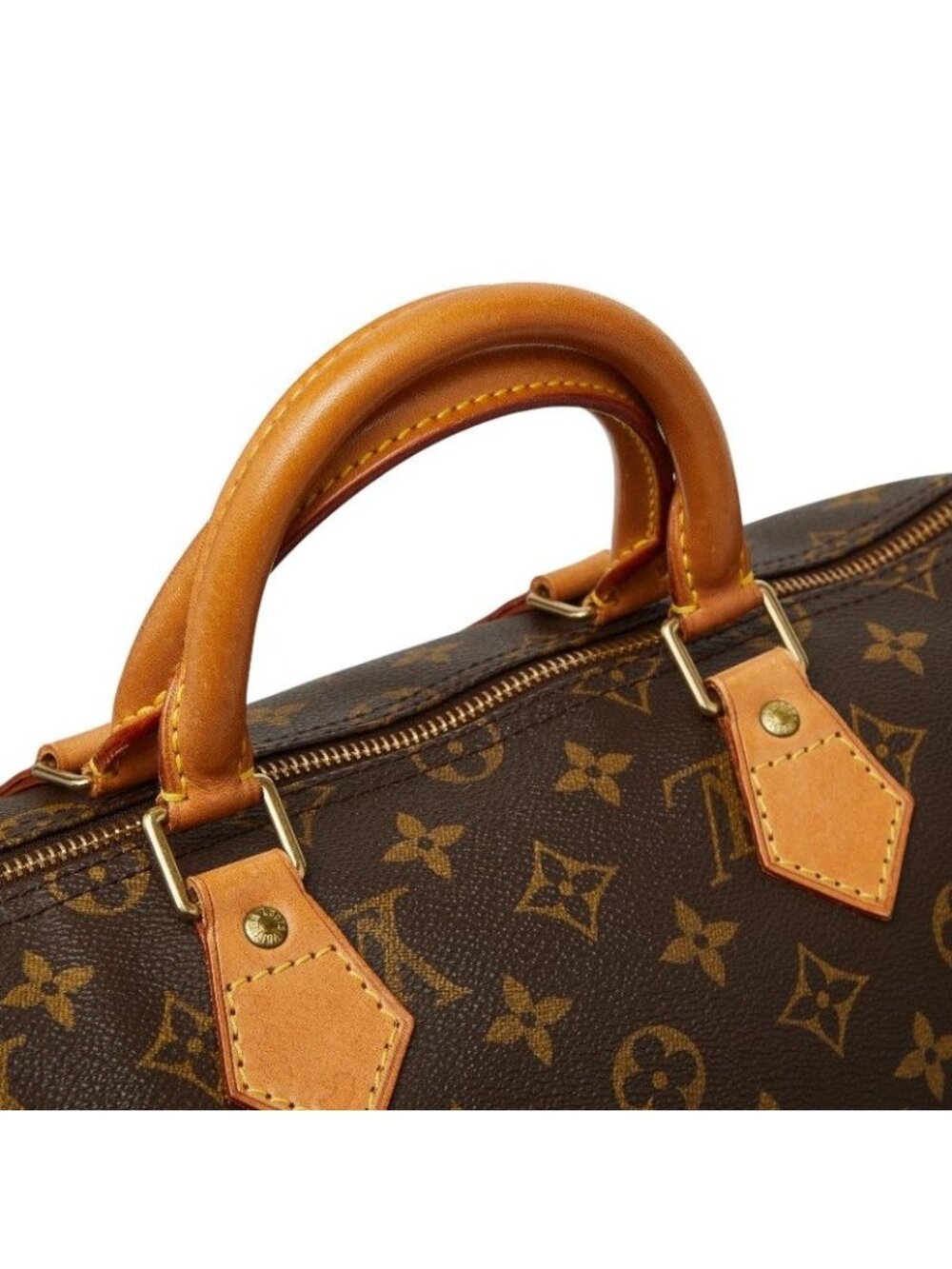 Louis Vuitton Monogram Speedy 35 Boston Bag Brown - Picture 8 of 10